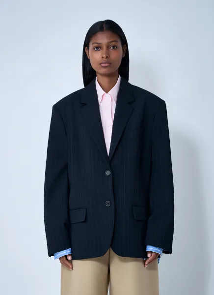 Layered Single-Breasted Blazer
