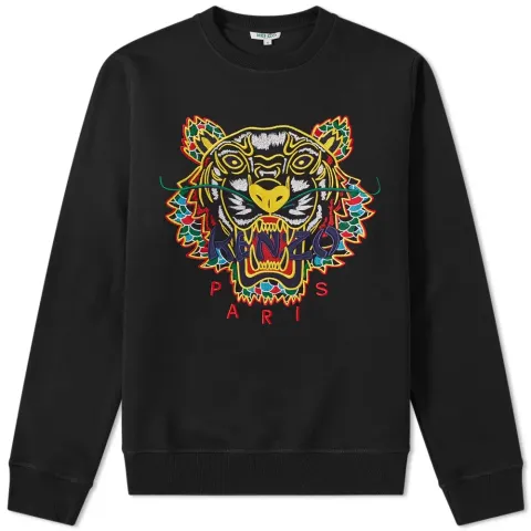 Dragon Tiger Embroidered Crew Sweat