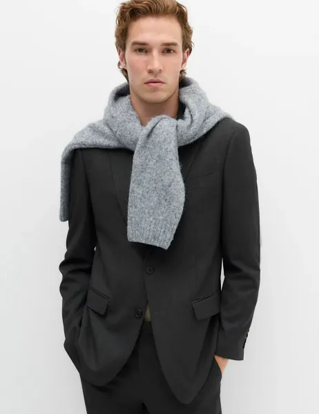 Marks & Spencer Regular Fit Stretch Ultimate Suit Jacket Charcoal
