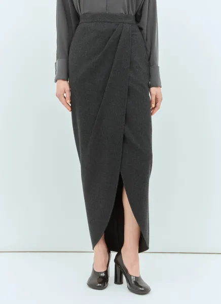 Wool Wrap Skirt