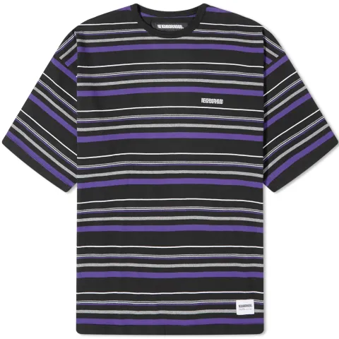 Border Stripe Crew Neck T-Shirt