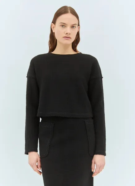 Wool And Cashmere Cropped Sweater