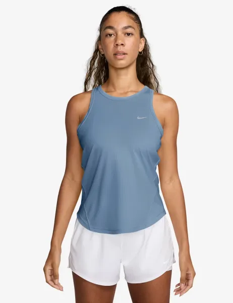 Nike Tempo Dri-FIT Running Tank Top Blue Denim