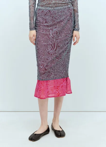 Mesh Midi Skirt