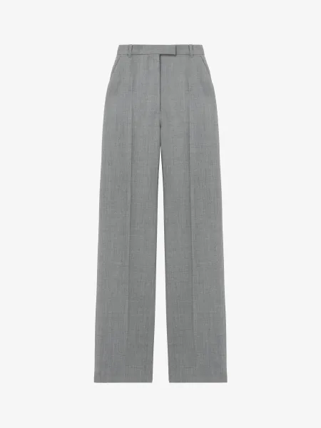 Grisaille Wool Tailored Trousers