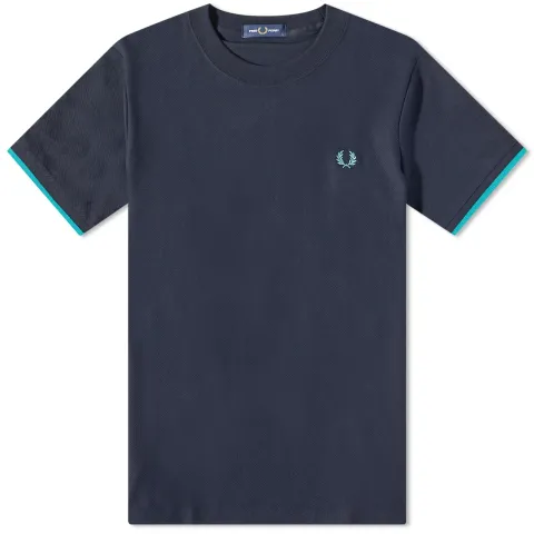 Tipped Cuff Pique T-Shirt