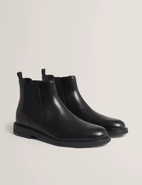 Ted Baker Leather Chelsea Boots Black