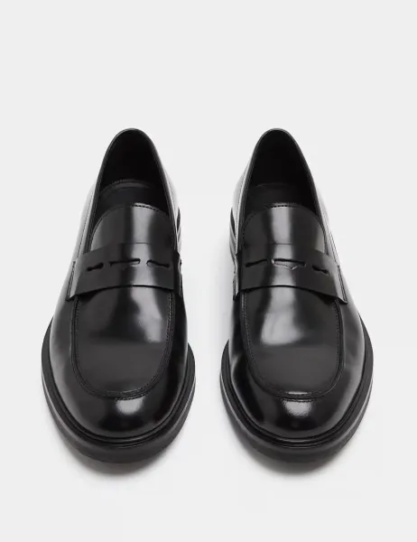 Autograph Leather Loafers Black