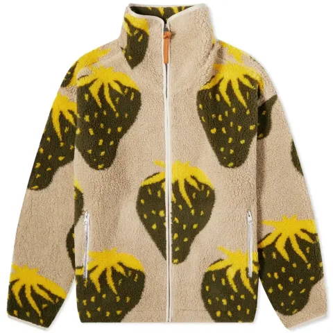 Fluffy Fleece Zip Front Jacket