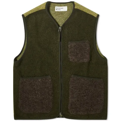 Wool Fleece Zip Gilet