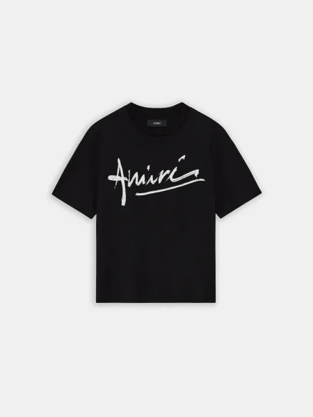 SCRIPT TEE - BLACK