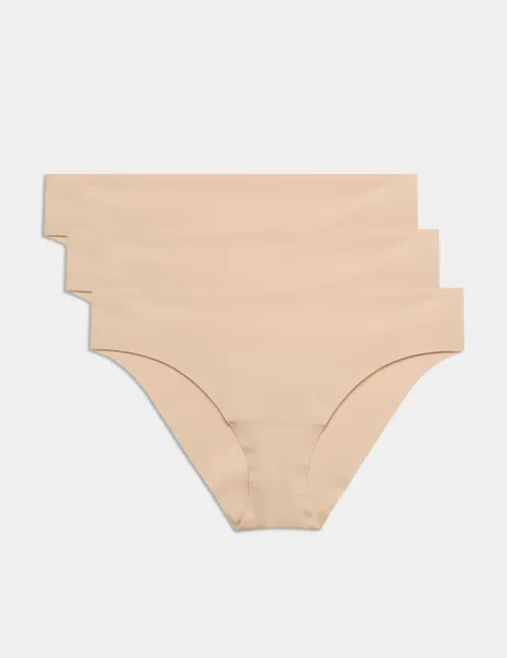 Body by M&S 3 pack Body Invisibles No VPL Brazilian Knickers Opal