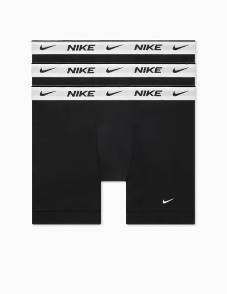 Nike 3 Pack Cotton Rich Stretch Boxers Black Mix