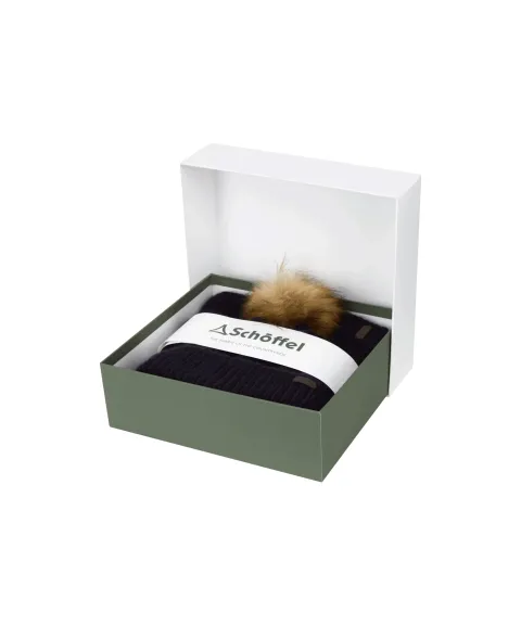 Schöffel Country Bakewell Hat And Scarf Set - Boxed - Navy
