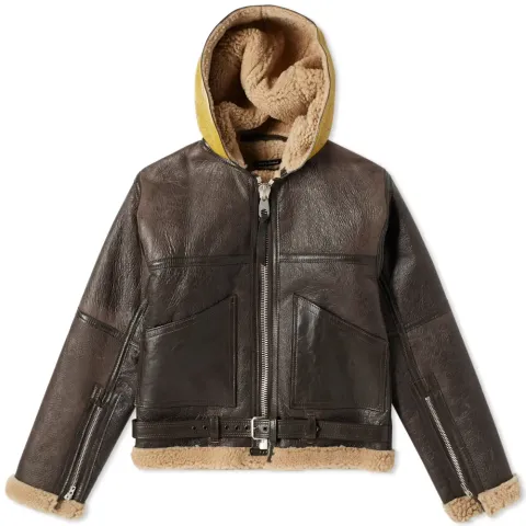 Authentic Hand-Painted Dropzone Sheepskin Jacket