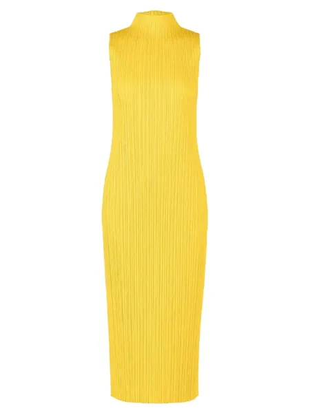 Pleats Please Dress Yellow
