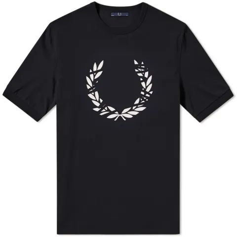 Fred Perry Laurel Scratched Printed Tee