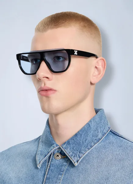 Off-White Earth Light Blue Lens Sunglasses