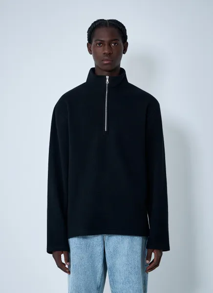 Zip-Up Fleece Sweatshirt