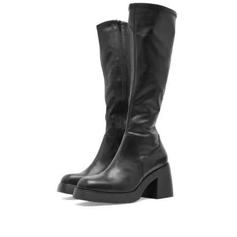Brooke Leather High Leg Heeled Boot