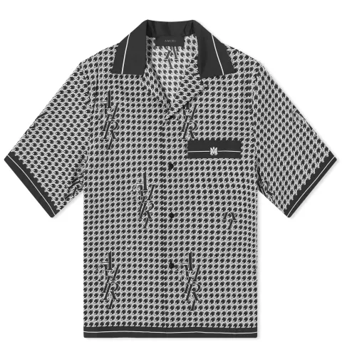 Houndstooth Short Sleeve Vacation Shirt