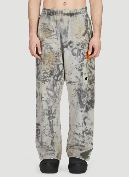 Scribbled Track Pants
