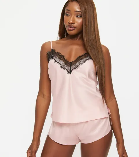 Women's Light Pink Cerise Cami Pyjama Set