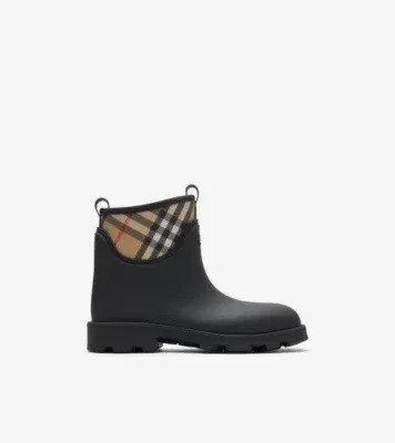 Rubber Marsh Stamp Low Boots in Black