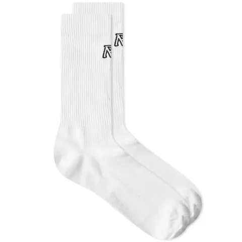 Initial Embroidered Sock