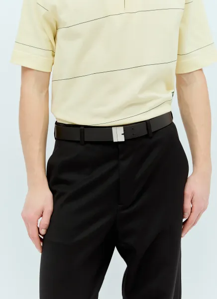 Reversible B Cut Leather Belt