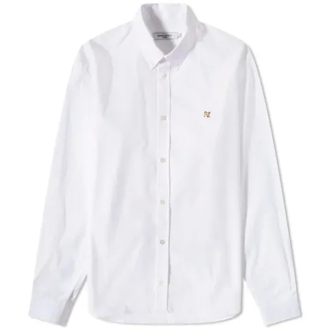 Maison Kitsuné Fox Head Embroidery Classic Shirt