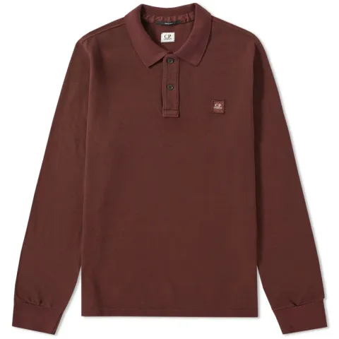 Long Sleeve Patch Logo Polo