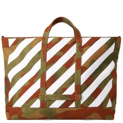 Diagonal Camouflage Tote Bag