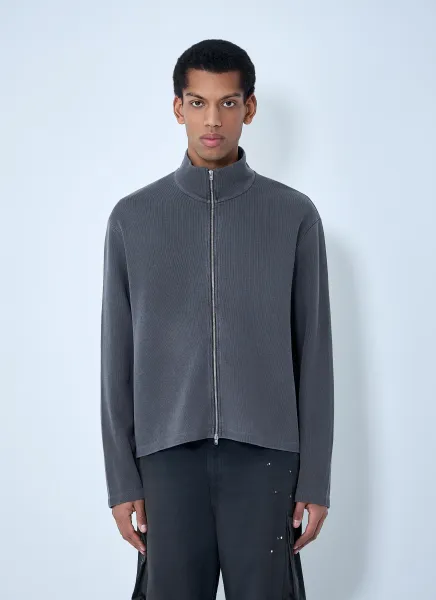 Shrunken Zip-Up Sweatshirt