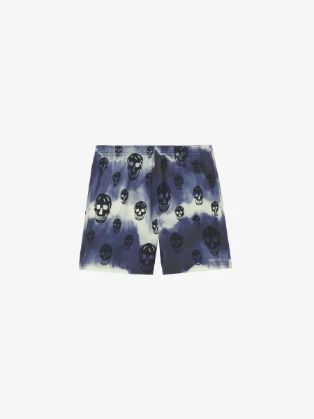 Tie-Dye Skull Swim Shorts