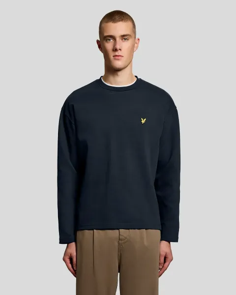 Lyle & Scott Raised Jacquard Crew Neck Sweatshirt