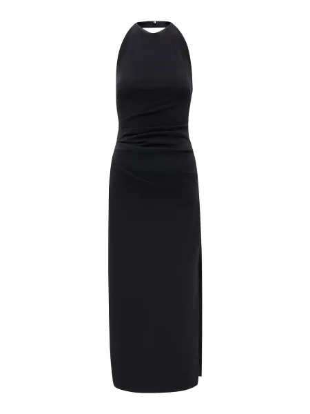 Daphne Halter Neck Column Midi Dress