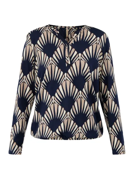 Felicity Organic Cotton-Blend Printed Long-Sleeve Top