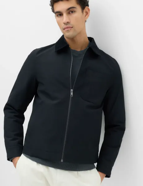 Marks & Spencer Canvas Padded Utility Jacket Black