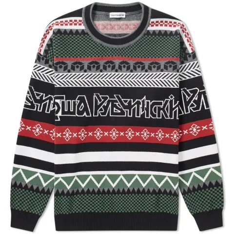 Fair Isle Logo Knit Sweat