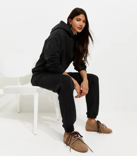 New Look Women's Black Cuffed Ankle Joggers