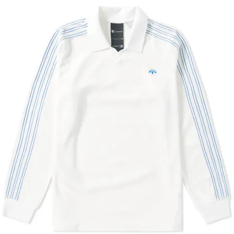 Adidas x Alexander Wang Velour Long Sleeve Polo