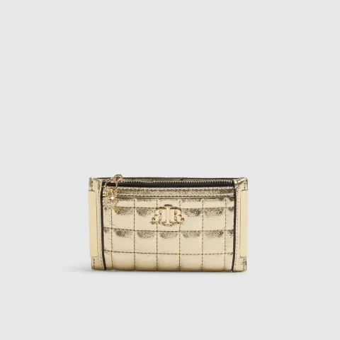 River Island Quilted Mini Cardholder Fold Out Purse