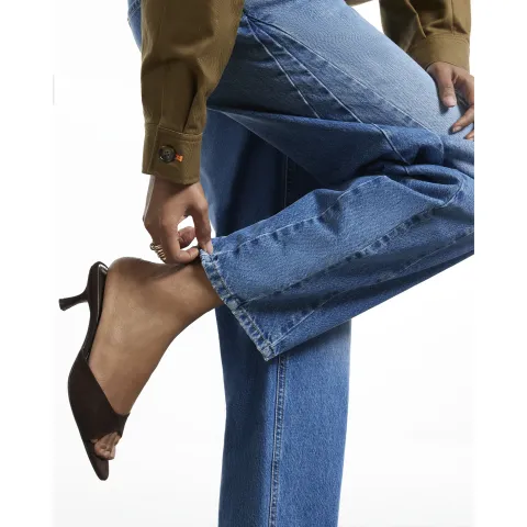 River Island Kitten Heeled Mule Sandals