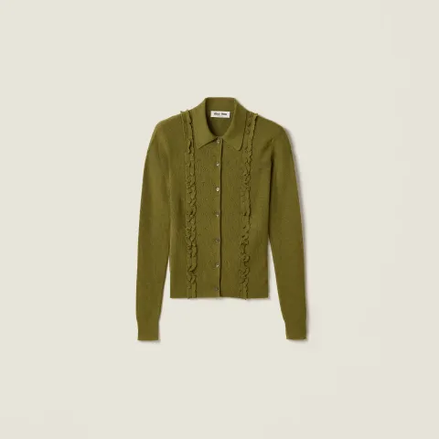 Cashmere and silk cardigan