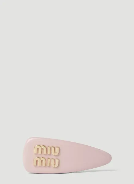 Logo Plaque Hairclip