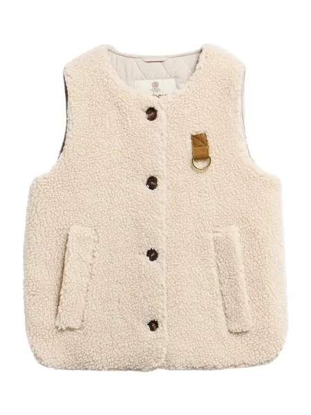 Bowes Fleece Gilet Ecru