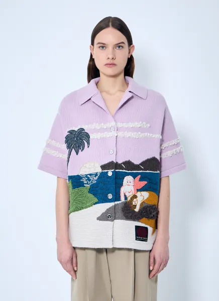 Intarsia Knit Shirt
