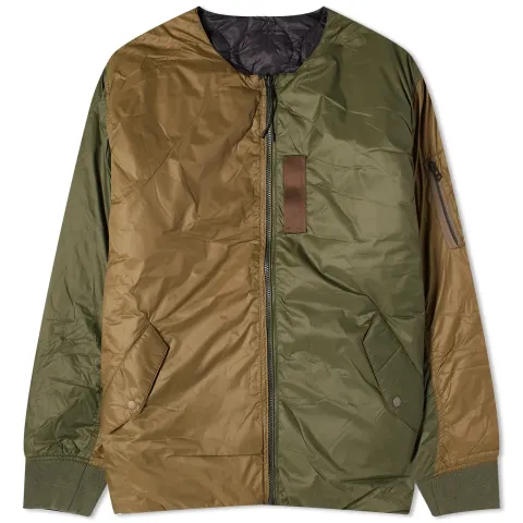 x Beams Lights Reversible MA-1 Down Jacket