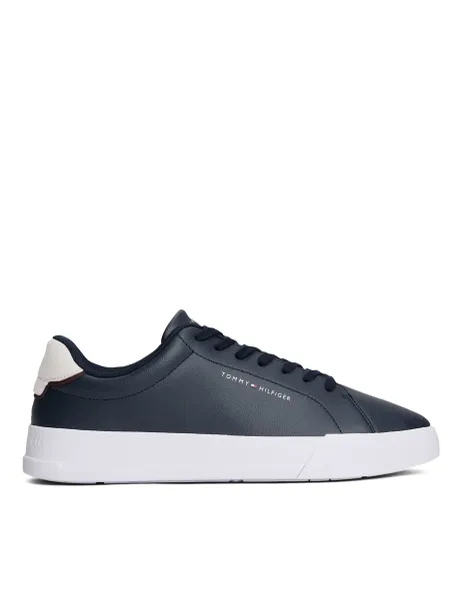 Tommy Hilfiger TH Court Leather Trainers Navy
